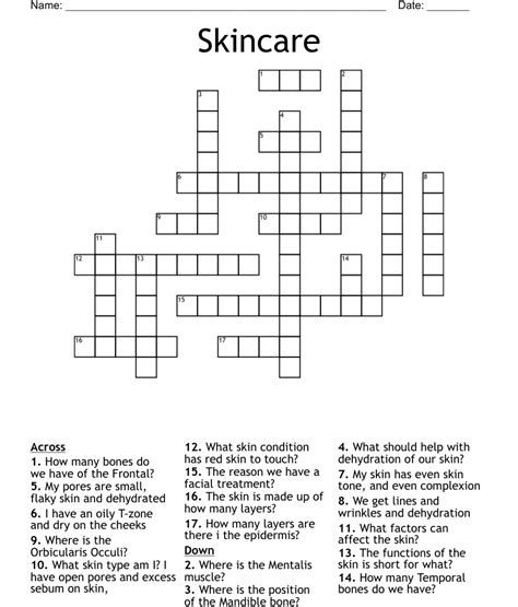 Part of a skincare regimen crossword. Things To Know About Part of a skincare regimen crossword. 